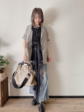 saraさん（レディース・156cm）の夏コーディネート