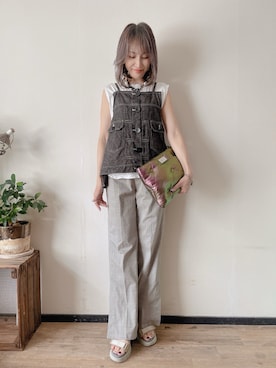 「PAGEBOY（ページボーイ）のアイテム」を使った、saraさん（レディース・156cm）の夏コーディネート