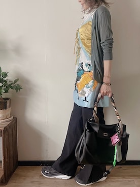 「アイテム（キーホルダー）」を使った、saraさん（レディース・156cm）の秋コーディネート