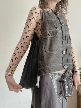 「アイテム（MA-1）」を使った、saraさん（レディース・156cm）の春コーディネート