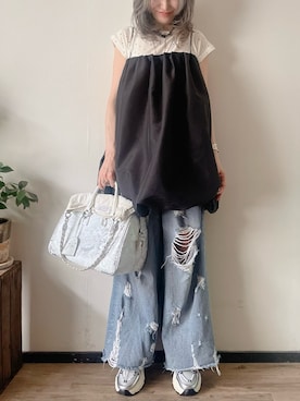 「DISCOAT（ディスコート）のアイテム」を使った、saraさん（レディース・156cm）の夏コーディネート