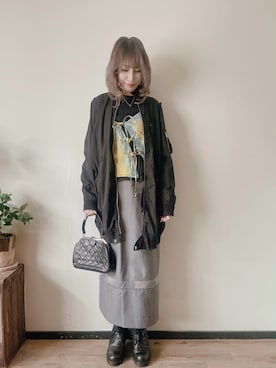 「シアートップス」｜saraさん（レディース・156cm）の秋コーディネート