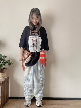 「no brand（ノーブランド）のアイテム（アクセサリー）」を使った、saraさん（レディース・156cm）の夏コーディネート