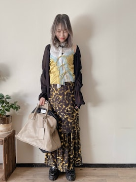 「loni（ロニ）のアイテム」を使った、saraさん（レディース・156cm）の春コーディネート