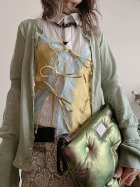 「Needles（ニードルス）のアイテム」を使った、saraさん（レディース・156cm）の冬コーディネート