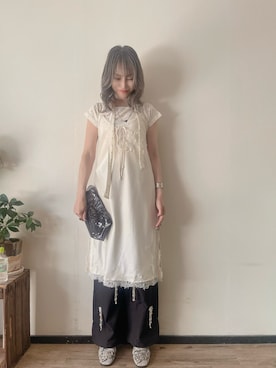 「TOGA(トーガ)のアイテム」を使った、saraさん(レディース・156cm)の夏コーディネート