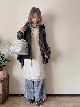 saraさん（レディース・156cm）の冬コーディネート