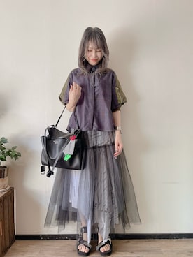 Sacaiのシャツ/ブラウスを使った人気ファッションコーディネート - WEAR