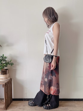 「PAGEBOY（ページボーイ）のアイテム」を使った、saraさん（レディース・156cm）の夏コーディネート