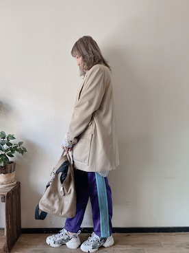 「UN3D.（アンスリード）のアイテム」を使った、saraさん（レディース・156cm）の春コーディネート