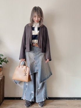 「PRANK PROJECT（プランクプロジェクト）のアイテム」を使った、saraさん（レディース・156cm）の春コーディネート