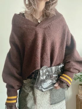 「アイテム（レインシューズ）」を使った、saraさん（レディース・156cm）の冬コーディネート