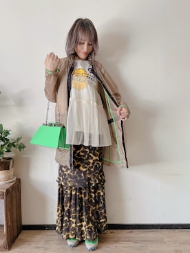 「アイテム（その他アウター）」を使った、saraさん（レディース・156cm）の秋コーディネート
