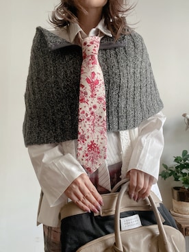 「アイテム（フォーマルスーツ/小物）」を使った、saraさん（レディース・156cm）の秋コーディネート