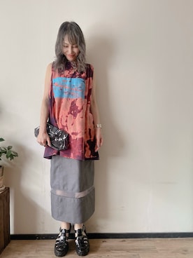 「no brand（ノーブランド）のアイテム（アクセサリー）」を使った、saraさん（レディース・156cm）の夏コーディネート