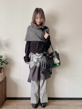 「アイテム（財布/小物）」を使った、saraさん（レディース・156cm）の秋コーディネート