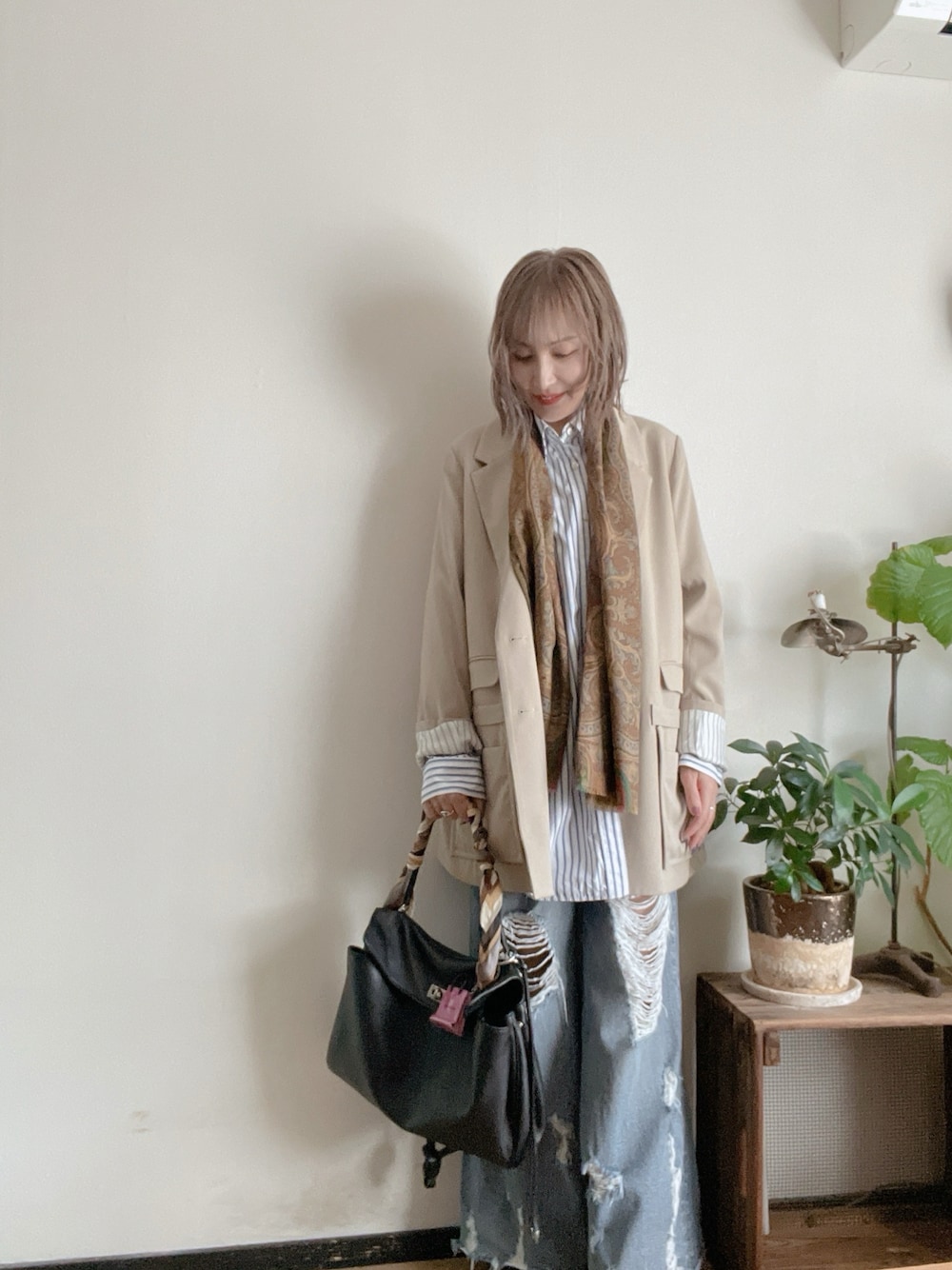 ETROのストール/ショールを使ったレディース人気ファッション