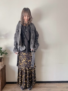 「no brand（ノーブランド）のアイテム」を使った、saraさん（レディース・156cm）の秋コーディネート
