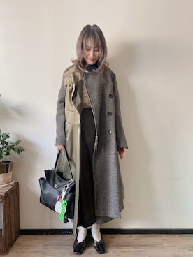 「CHANEL（シャネル）のアイテム」を使った、saraさん（レディース・156cm）の冬コーディネート