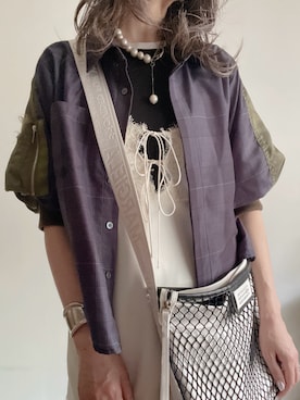 Sacai（サカイ）の「＜sacai（サカイ）＞ストライプ バックフレア