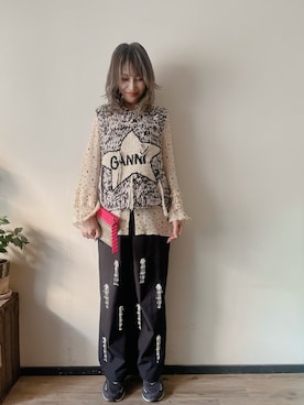 「no brand（ノーブランド）のアイテム（アクセサリー）」を使った、saraさん（レディース・156cm）の春コーディネート