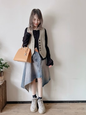 「CHANEL（シャネル）のアイテム」を使った、saraさん（レディース・156cm）の春コーディネート