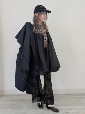 「キャミソールワンピ」｜saraさん（レディース・156cm）の秋コーディネート