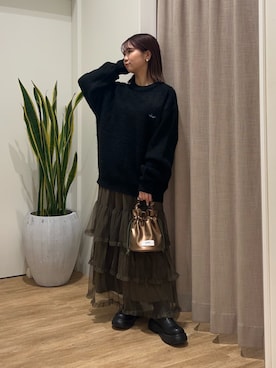 土屋莉央さん（レディース・151cm）の冬コーディネート