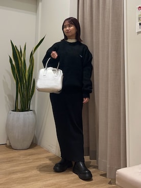 土屋莉央さん(レディース・151cm)の冬コーディネート