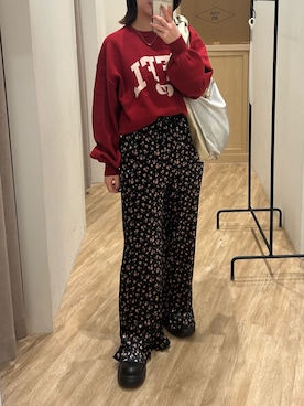 土屋莉央さん(レディース・151cm)の冬コーディネート