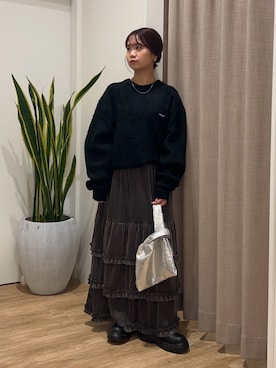 土屋莉央さん（レディース・151cm）の冬コーディネート