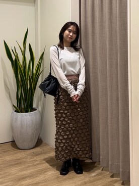 土屋莉央さん(レディース・151cm)の秋コーディネート
