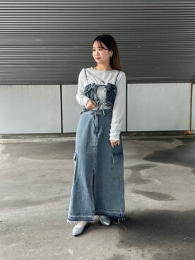 土屋莉央さん（レディース・151cm）の秋コーディネート