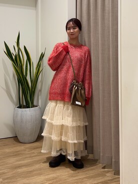 土屋莉央さん(レディース・151cm)の秋コーディネート