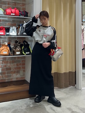 土屋莉央さん(レディース・151cm)の冬コーディネート
