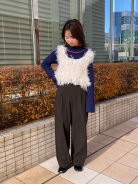 土屋莉央さん（レディース・151cm）の冬コーディネート