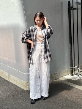 土屋莉央さん(レディース・151cm)の春コーディネート