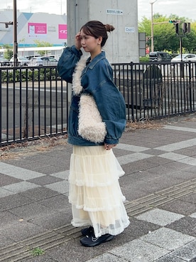 土屋莉央さん（レディース・151cm）の秋コーディネート