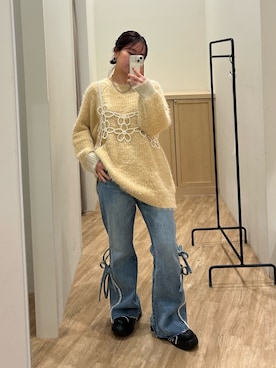 土屋莉央さん（レディース・151cm）の冬コーディネート