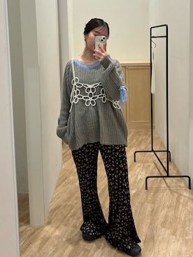土屋莉央さん(レディース・151cm)の冬コーディネート