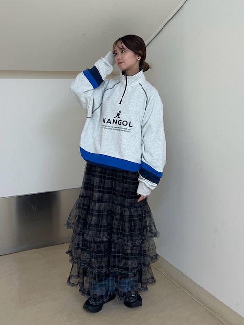 Ciaopanic【WOOAH×KANGOL】新品ハーフジップスウェット　完売品 パル PAL 【Ciaopanic】【WOOAH×KANGOL】ハーフジップスウェット