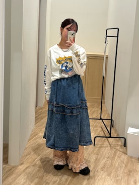 土屋莉央さん(レディース・151cm)の冬コーディネート