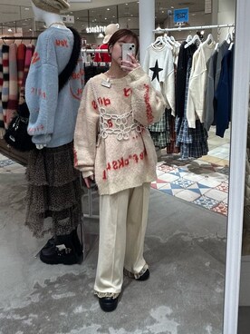 土屋莉央さん（レディース・151cm）の冬コーディネート