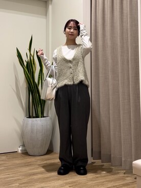 土屋莉央さん(レディース・151cm)の秋コーディネート