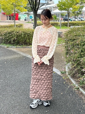 土屋莉央さん(レディース・151cm)の秋コーディネート