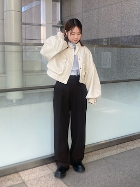 土屋莉央さん（レディース・151cm）の冬コーディネート