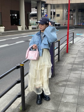 土屋莉央さん(レディース・151cm)の冬コーディネート