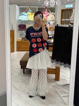 土屋莉央さん(レディース・151cm)の夏コーディネート
