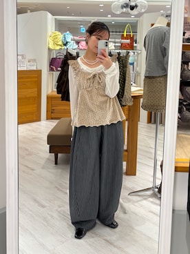 土屋莉央さん(レディース・151cm)の夏コーディネート