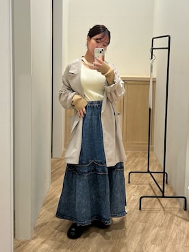 土屋莉央さん(レディース・151cm)の冬コーディネート